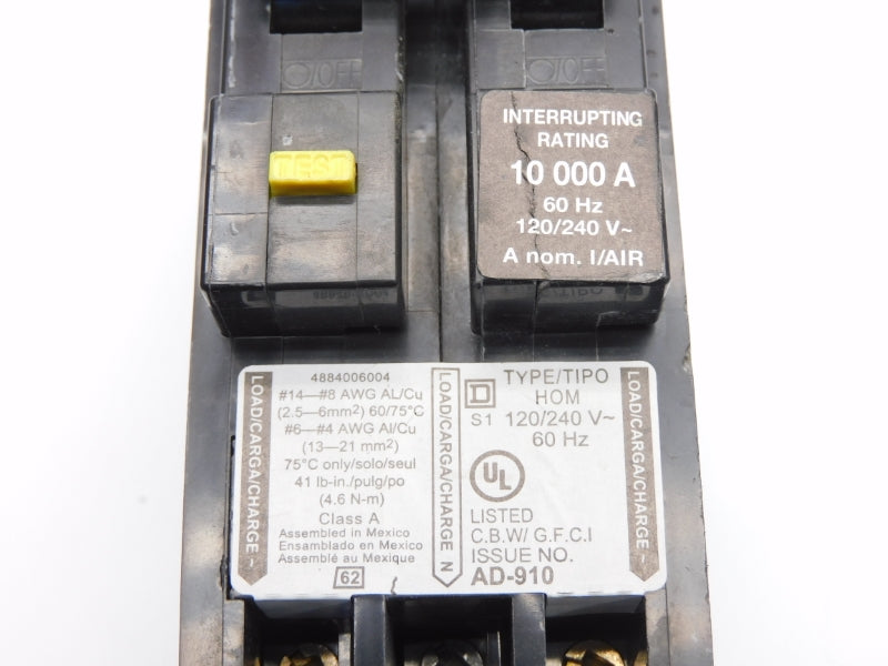 SQUARE D HOM220GFIC 120/240V 20A (AS PICTURED) NSNP