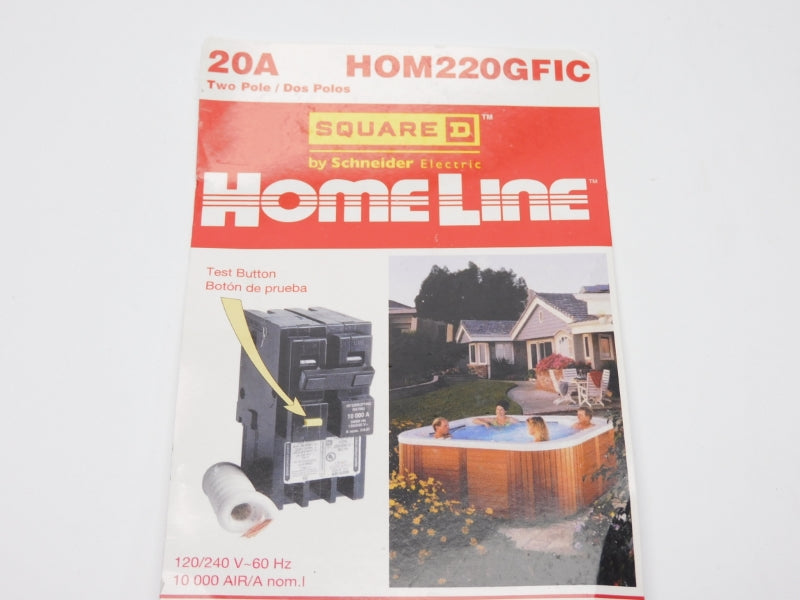 SQUARE D HOM220GFIC 120/240V 20A (AS PICTURED) NSNP