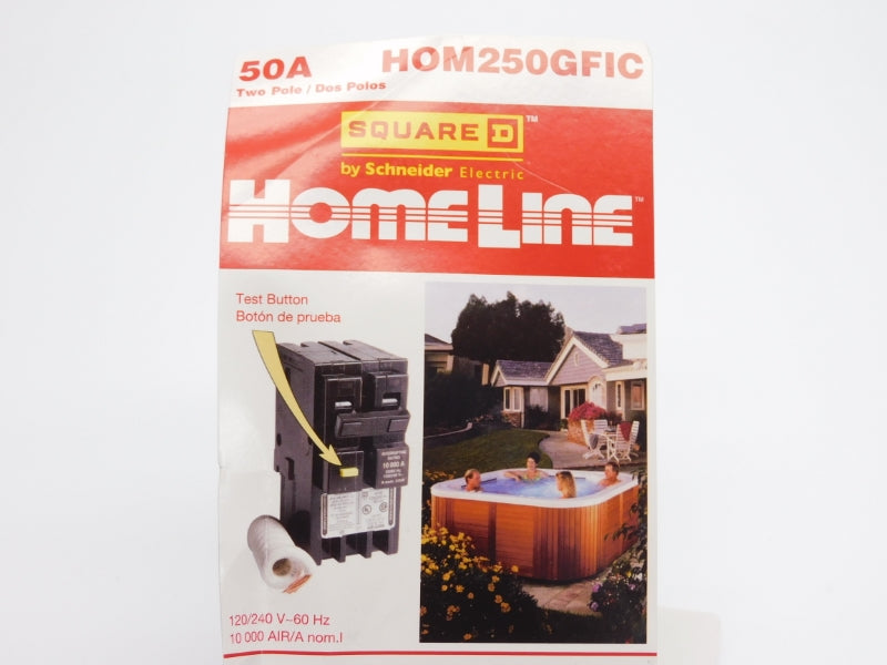 SQUARE D HOM250GFIC 120/240V 50A NSNP