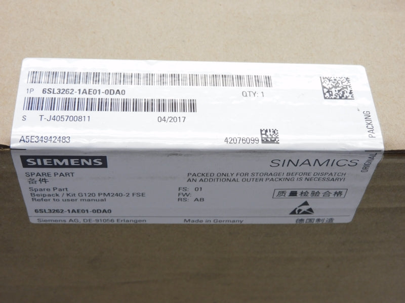 SIEMENS 6SL3262-1AE01-0DA0 NSFS