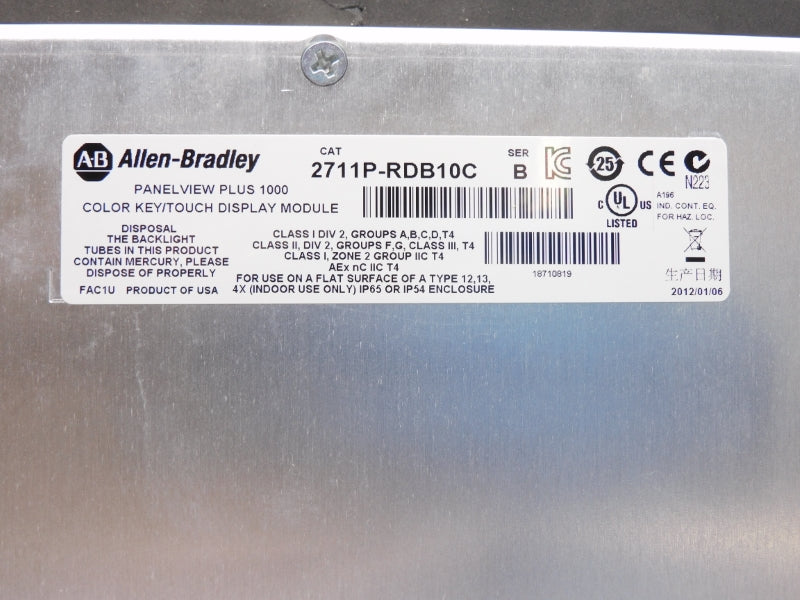 ALLEN BRADLEY 2711P-RDB10C SER. C NSMP