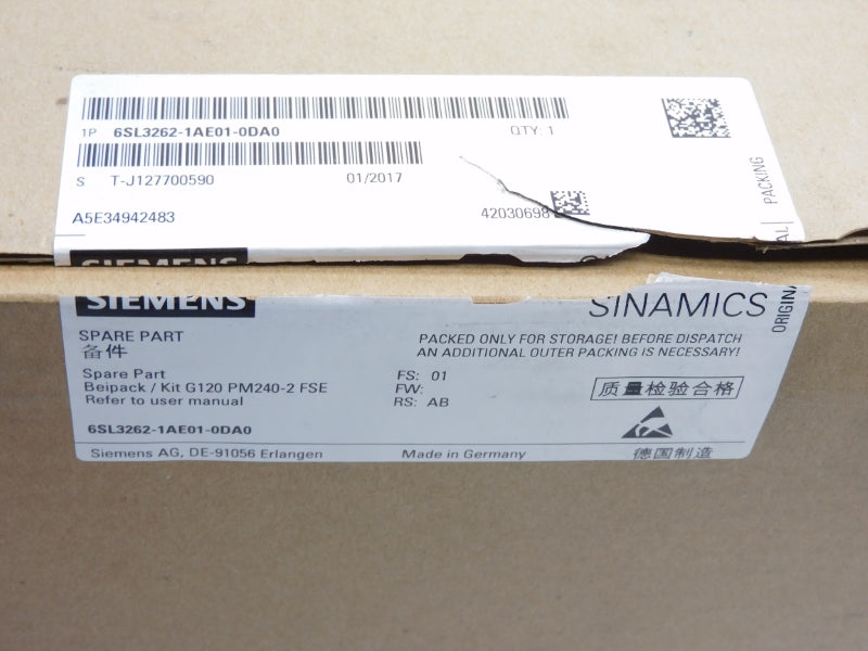 SIEMENS 6SL3262-1AE01-0DA0 NSMP