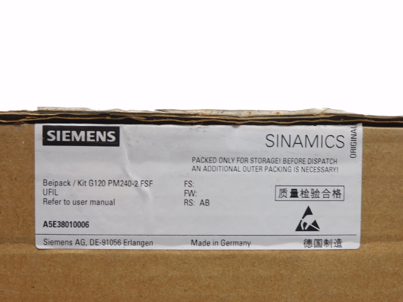 SIEMENS A5E38010006 NSMP