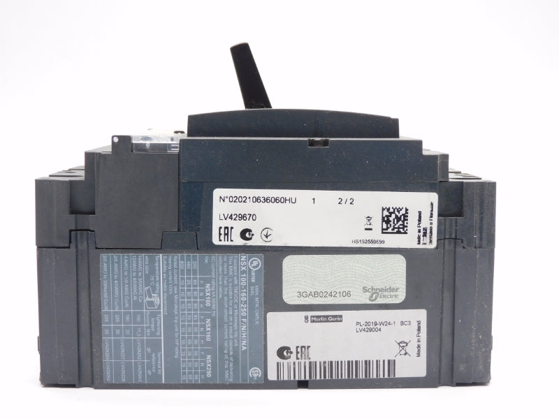 SCHNEIDER ELECTRIC LV429670 NSX100H 800V 800A NSMP