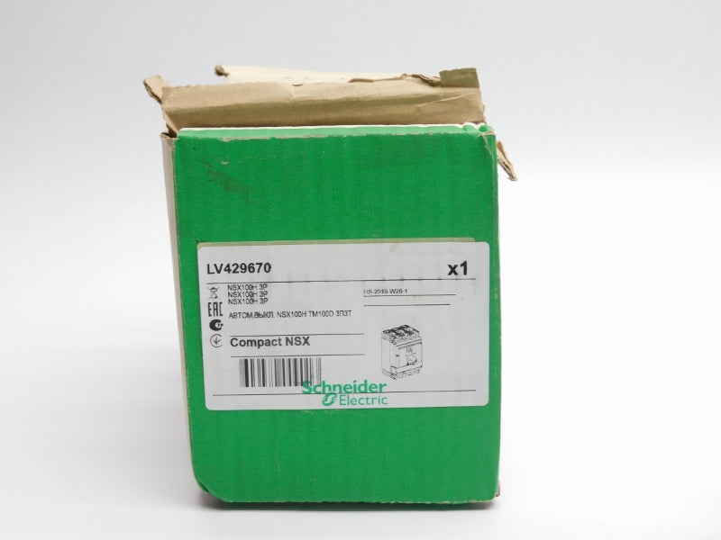 SCHNEIDER ELECTRIC LV429670 NSX100H 800V 800A NSMP