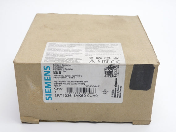 SIEMENS 3RT1036-1AK60-0UA0 110/120V NSMP