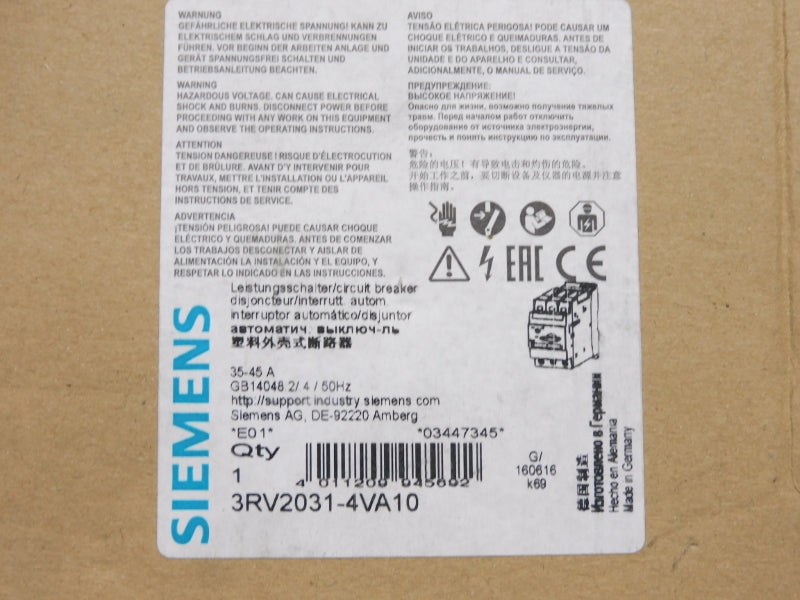 SIEMENS 3RV2031-4VA10 690V 35-45A NSMP