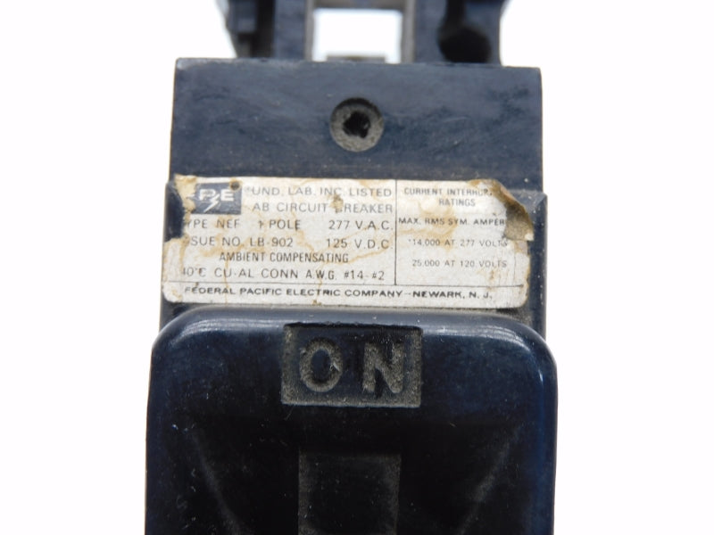 FEDERAL PACIFIC ELECTRIC NEF120 277VAC 20A UNMP