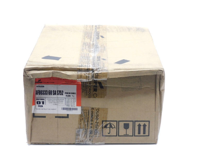 CROUSE HINDS AFU033360SAS752 600VAC 15A NSFS