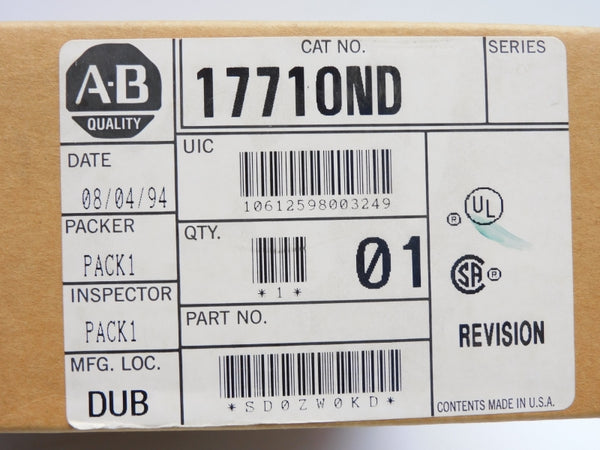 ALLEN BRADLEY 1771-OND 24VAC 8A NSMP