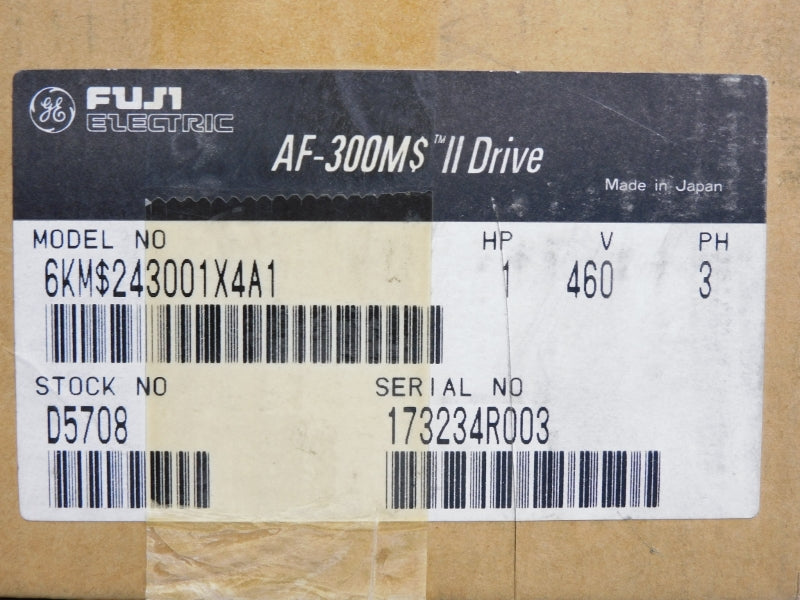 FUJI ELECTRIC 6KMS243001X4A1 380-480V 3.9A NSMP