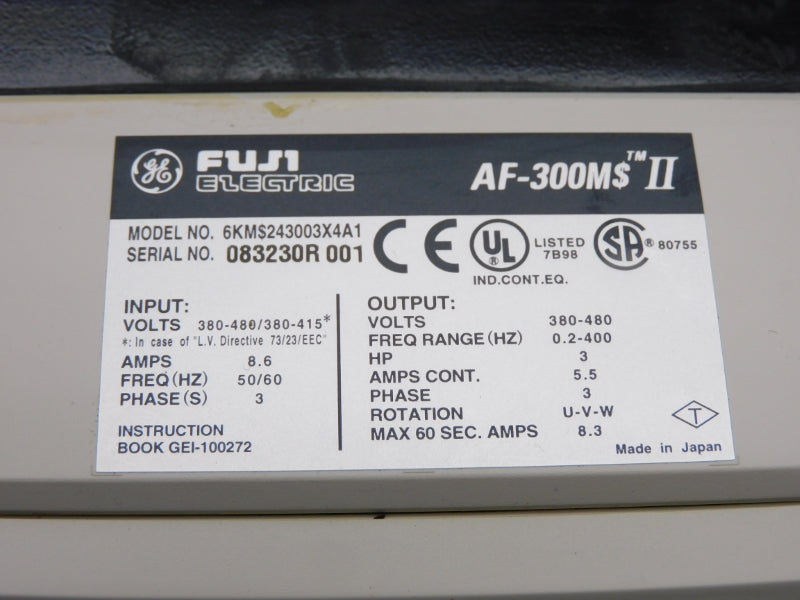 FUJI ELECTRIC 6KMS243003X4A1 380-480V 8.6A NSMP
