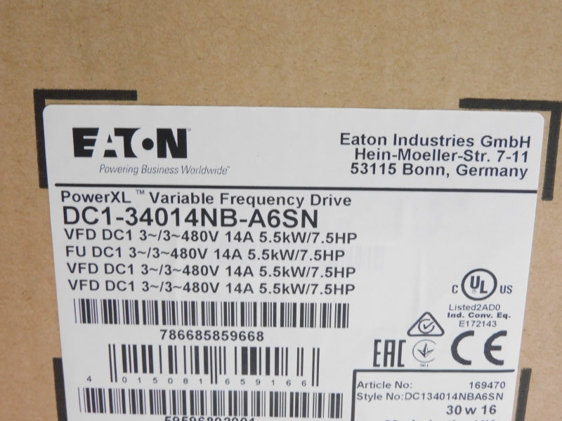 EATON DC1-34014NB-A6SN 380-480V 20A NSMP