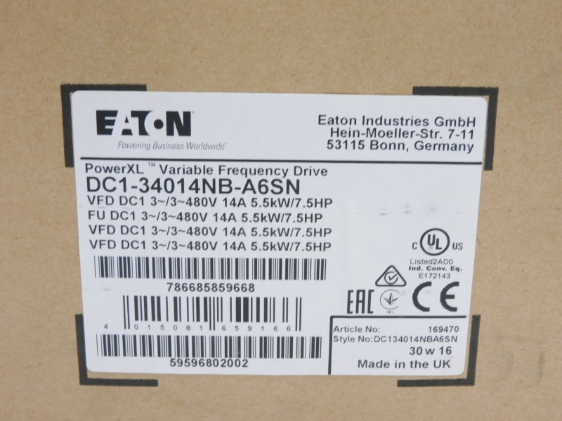 EATON DC1-34014NB-A6SN 380-480V 20A (AS PICTURED) NSMP