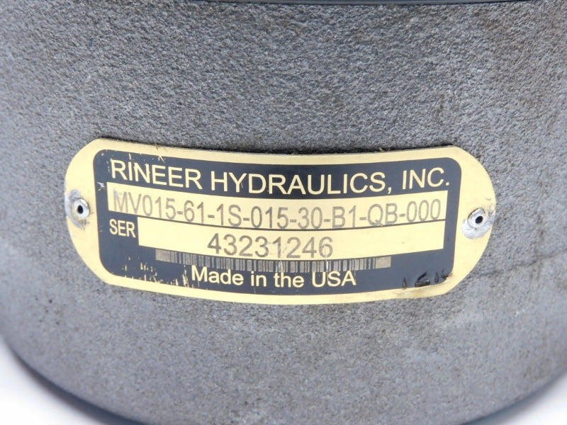 RINEER HYDRUALICS MV015-61-1S-015-30-B1-QB-000 NSNP
