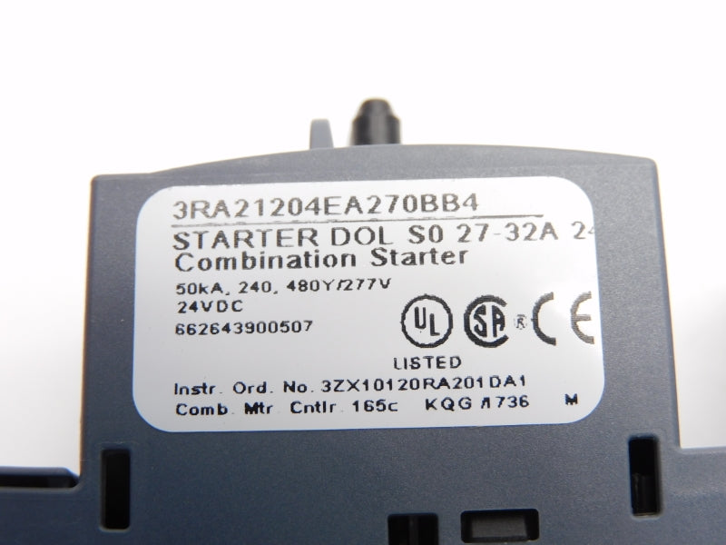 SIEMENS 3RA21204EA270BB4 24VDC 27-32A NSMP