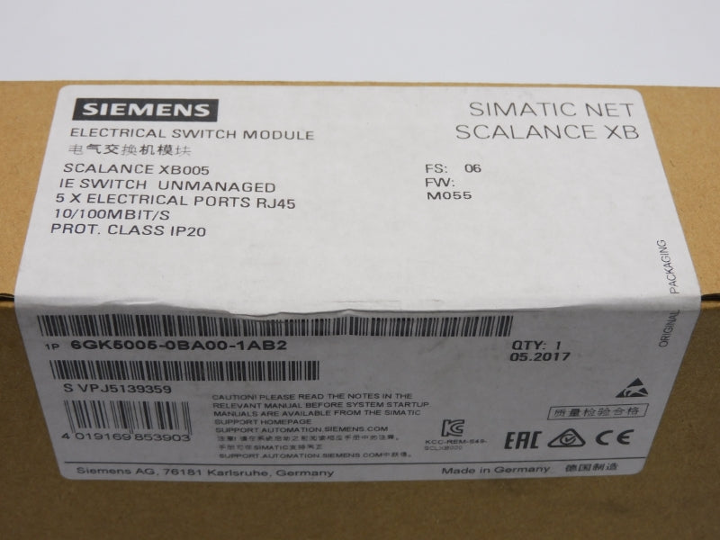 SIEMENS 6GK5005-0BA00-1AB2 F/W M055 NSFS