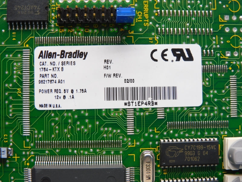 ALLEN BRADLEY 1784-KTX SER. B 12V 1.75A F/W 02/00 UNMP