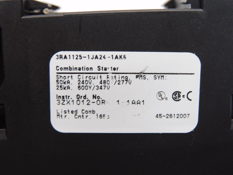 SIEMENS 3RA1125-1JA24-1AK6 110/120VAC 7-10A NSMP