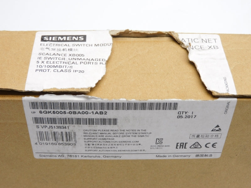 SIEMENS 6GK5005-0BA00-1AB2 24VDC/AC NSMP
