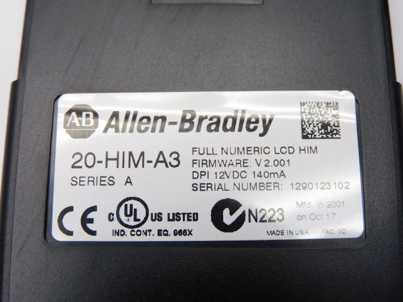 ALLEN BRADLEY 20-HIM-A3 SER. A 12VDC F/W V2.001 NSNP