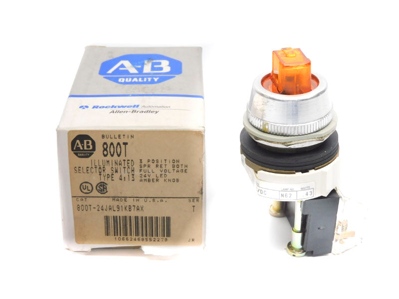 ALLEN BRADLEY 800T-24JAL91KB7AX SER. T 24V (GY/BL) NSMP