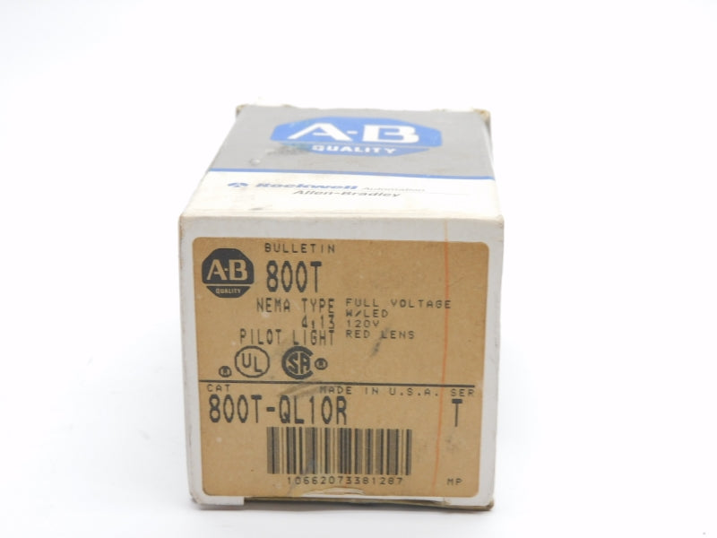 ALLEN BRADLEY 800T-QL10R SER. T 120V (GY/BL) NSMP