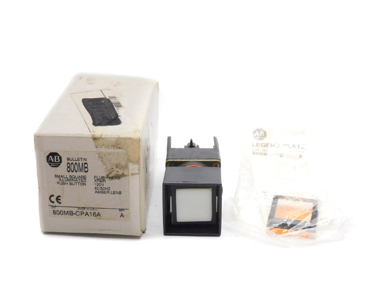 ALLEN BRADLEY 800MB-CPA16A SER. A 110/120V (WH) NSMP