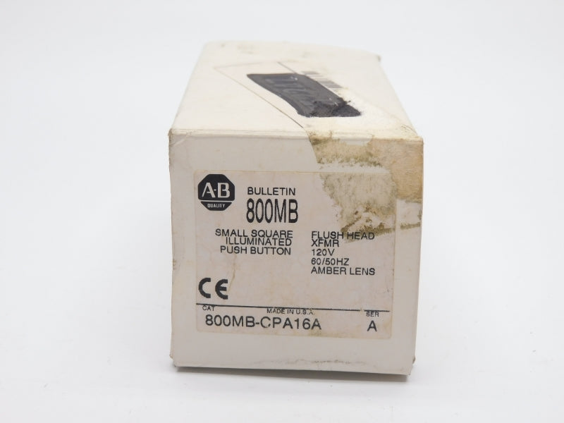 ALLEN BRADLEY 800MB-CPA16A SER. A 110/120V (WH) NSMP