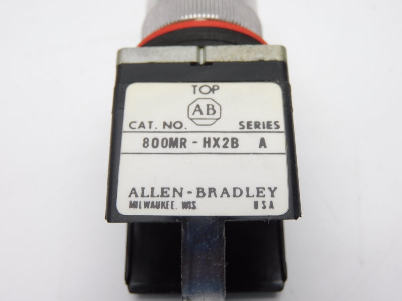 ALLEN BRADLEY 800MR-HH2BLA SER. C (NO KNOB) (BK/YL) NSMP