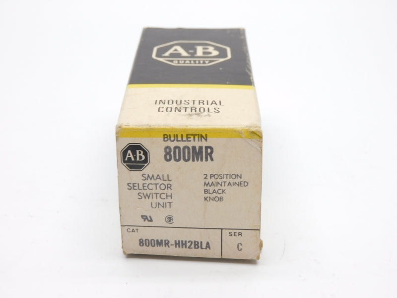ALLEN BRADLEY 800MR-HH2BLA SER. C (NO KNOB) (BK/YL) NSMP