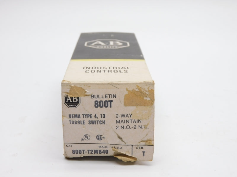ALLEN BRADLEY 800T-T2MB40 SER. T 600VAC (BK/YL) NSMP