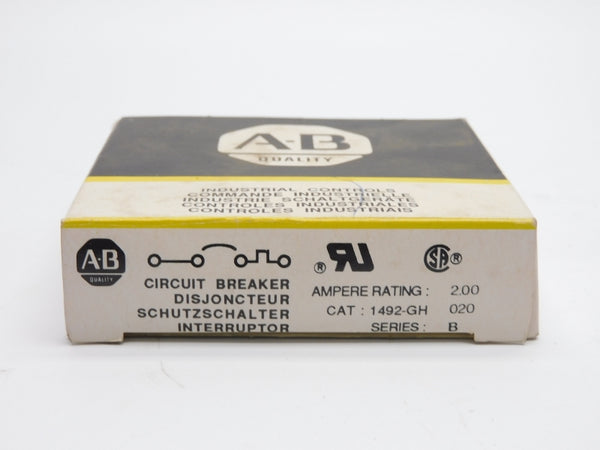 ALLEN BRADLEY 1492-GH020 SER. B 250V 2.00A (BK/YL) NSMP