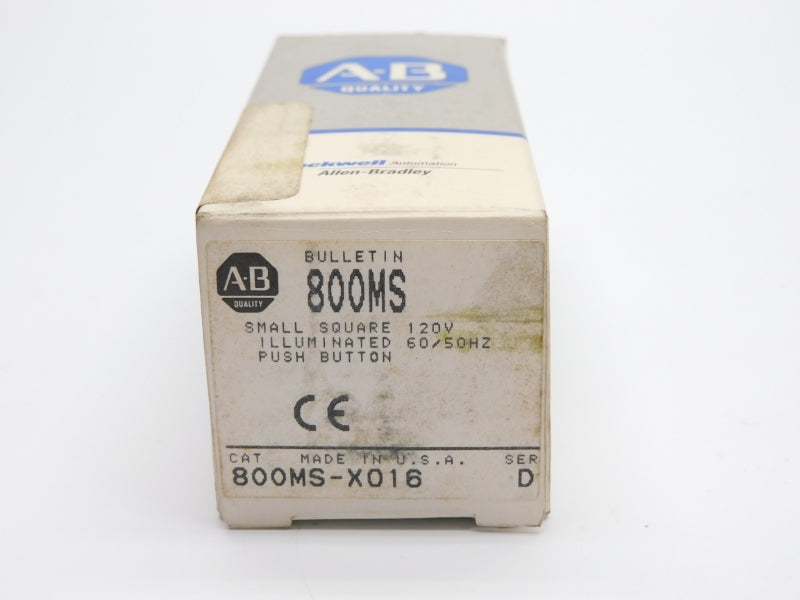 ALLEN BRADLEY 800MS-X016 SER. D 110/120V (GY/BL) NSMP