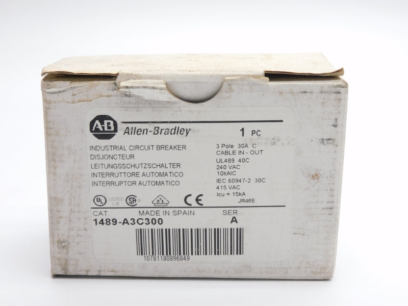 ALLEN BRADLEY 1489-A3C300 SER. A 240VAC 30A NSMP