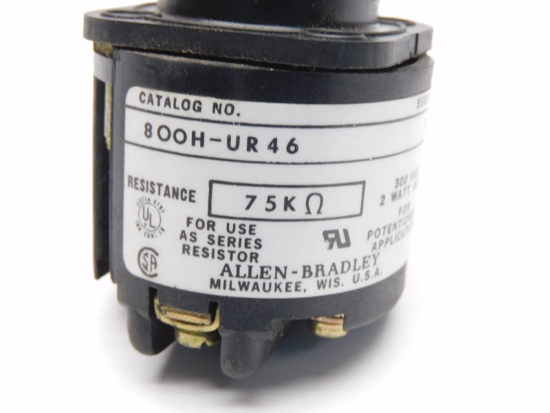 ALLEN BRADLEY 800H-UR46 SER. F 300VAC NSNP