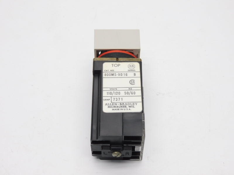 ALLEN BRADLEY 800MS-PA16GA19 SER. B 110/120V (BK/YL) NSMP