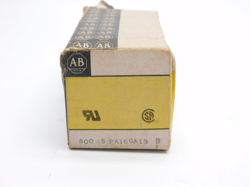 ALLEN BRADLEY 800MS-PA16GA19 SER. B 110/120V (BK/YL) NSMP