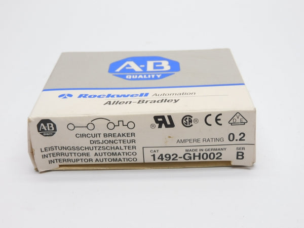 ALLEN BRADLEY 1492-GH002 SER. B 250V 0.2A (GY/BL) NSMP