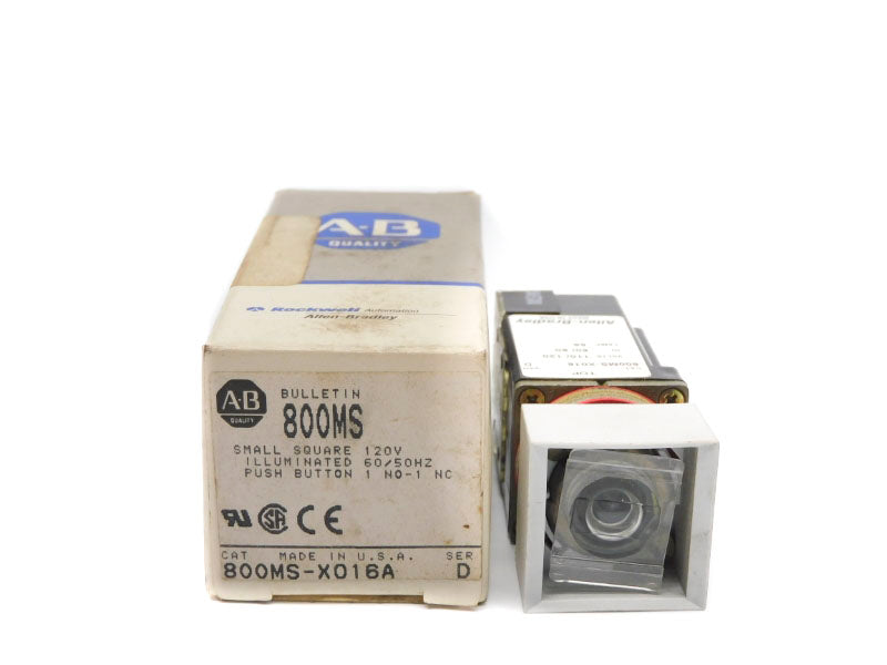 ALLEN BRADLEY 800MS-X016A SER. D 110/120V (GY/BL) NSMP