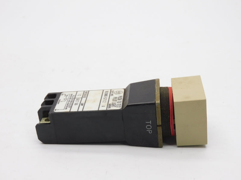 ALLEN BRADLEY 800MS-QT12 SER. A 12VDC/AC (BK/YL) NSMP