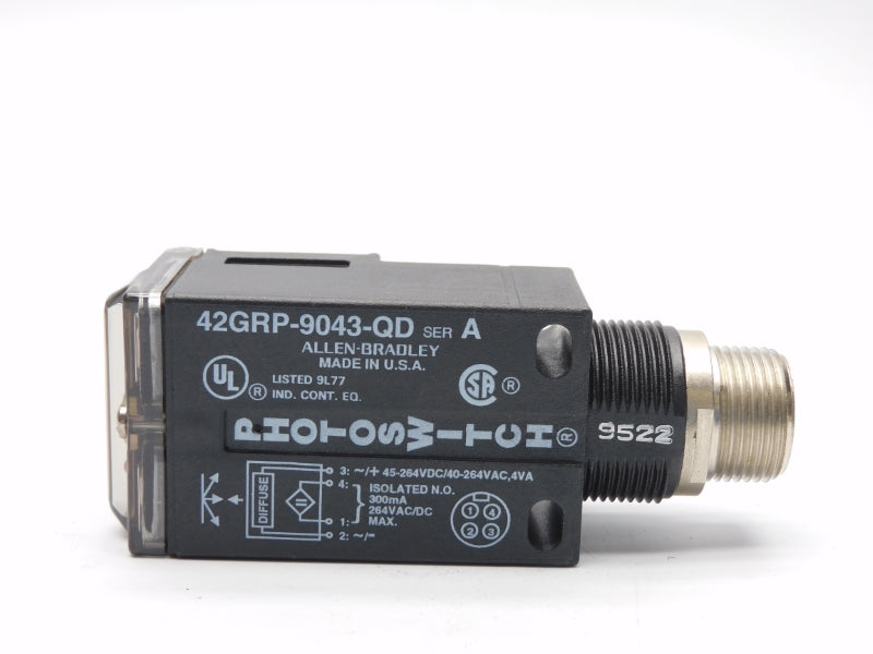 ALLEN BRADLEY 42GRP-9043-QD SER. A 45-264VDC (BK/YL) NSMP