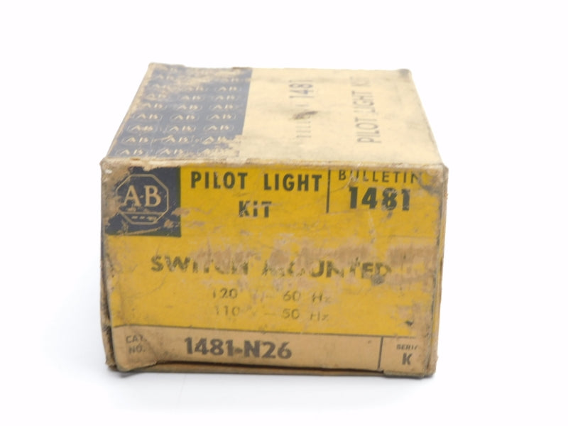 ALLEN BRADLEY 1481-N26 SER. K 110/120V (BK/YL) NSMP