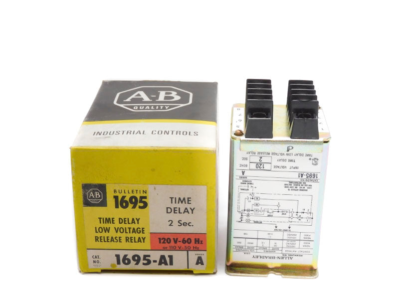 ALLEN BRADLEY 1695-A1 SER. A 120V 30A 2SEC (BK/YL) NSMP