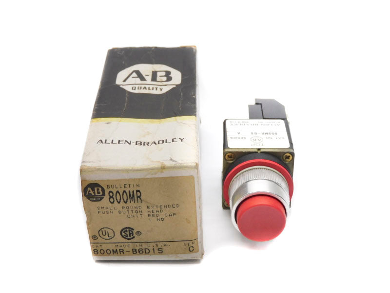 ALLEN BRADLEY 800MR-B6D1S SER. C 300VAC (BK/YL) NSMP
