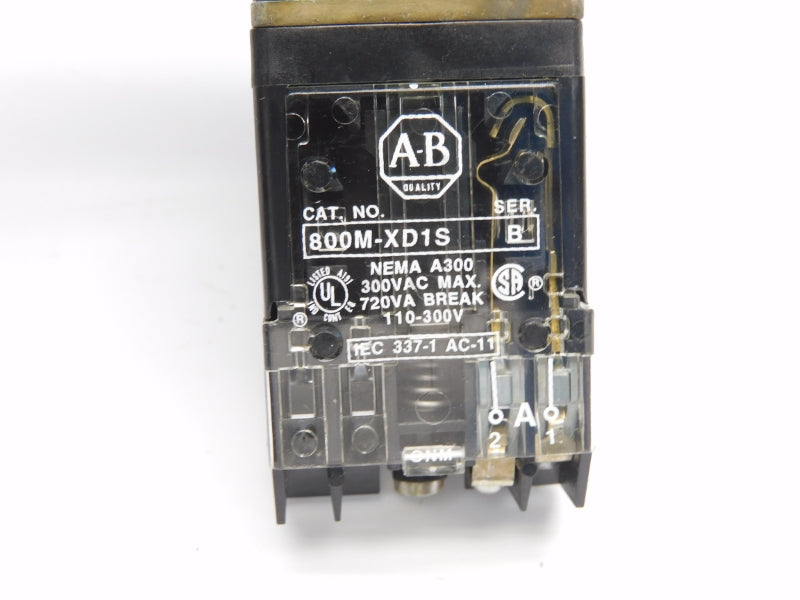 ALLEN BRADLEY 800MR-B6D1S SER. C 300VAC (BK/YL) NSMP