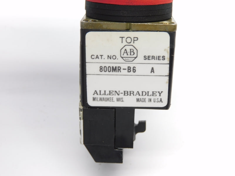 ALLEN BRADLEY 800MR-B6D1S SER. C 300VAC (BK/YL) NSMP