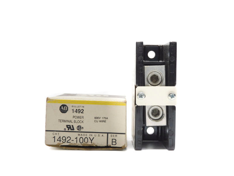 ALLEN BRADLEY 1492-100Y SER. B 600V 175A (BK/YL) NSMP