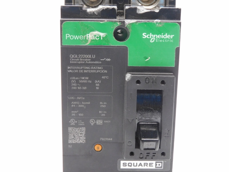 SQUARE D QGL22200LU 240V 200A UNMP