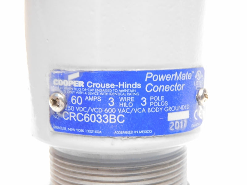 CROUSE HINDS CRC6033BC 600VAC 60A NSMP